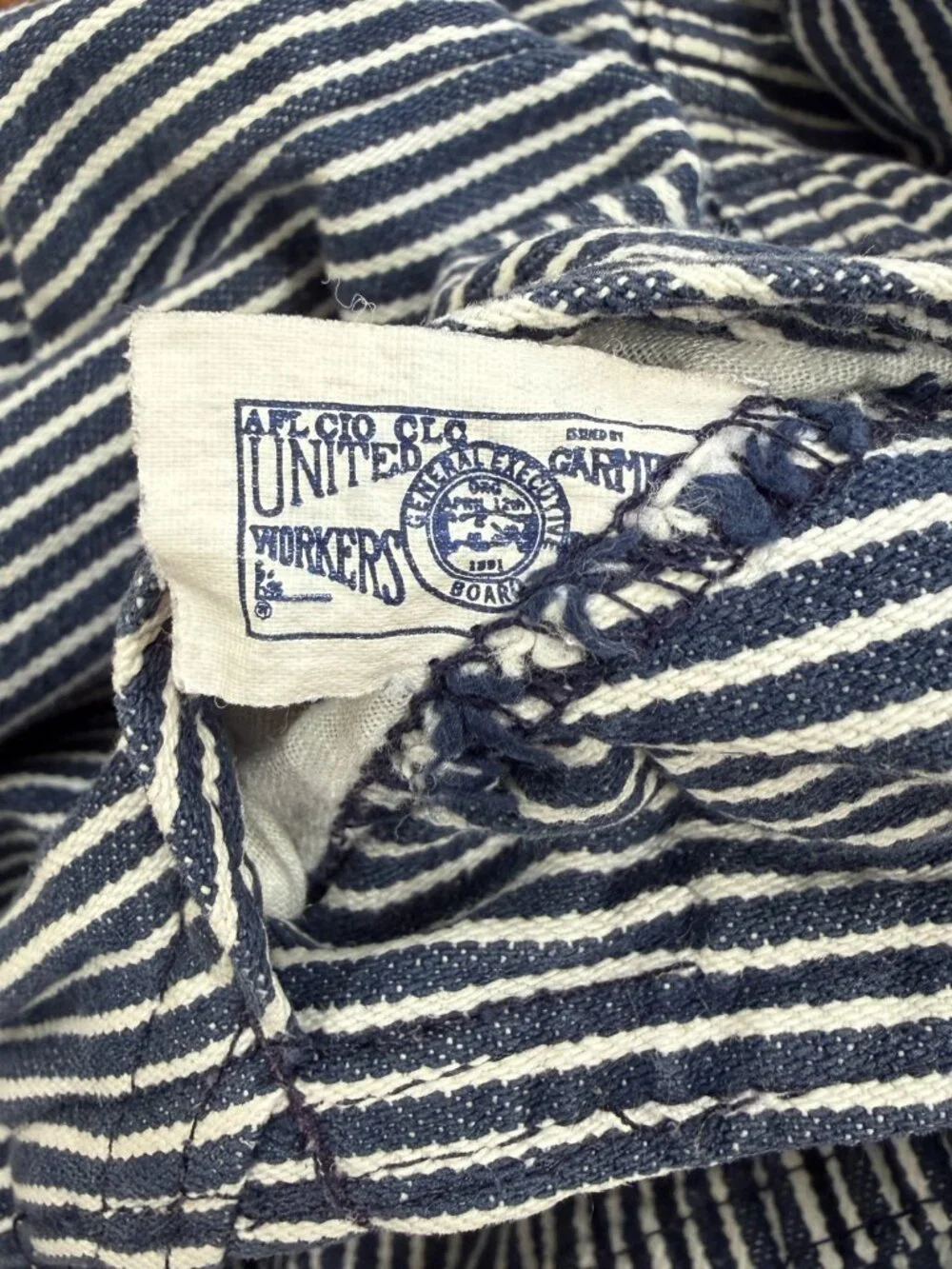 Vintage 80's Denim OshKosh B'Gosh Kids Vestbak Overalls 6-9 mos Striped